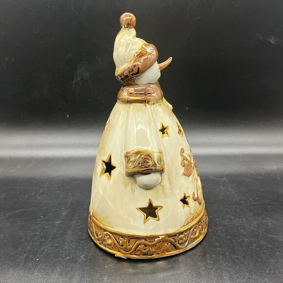 Kirkland's Home Snowman 9.25" Votive Candle Holder tealight christmas winter - Picture 4 of 9